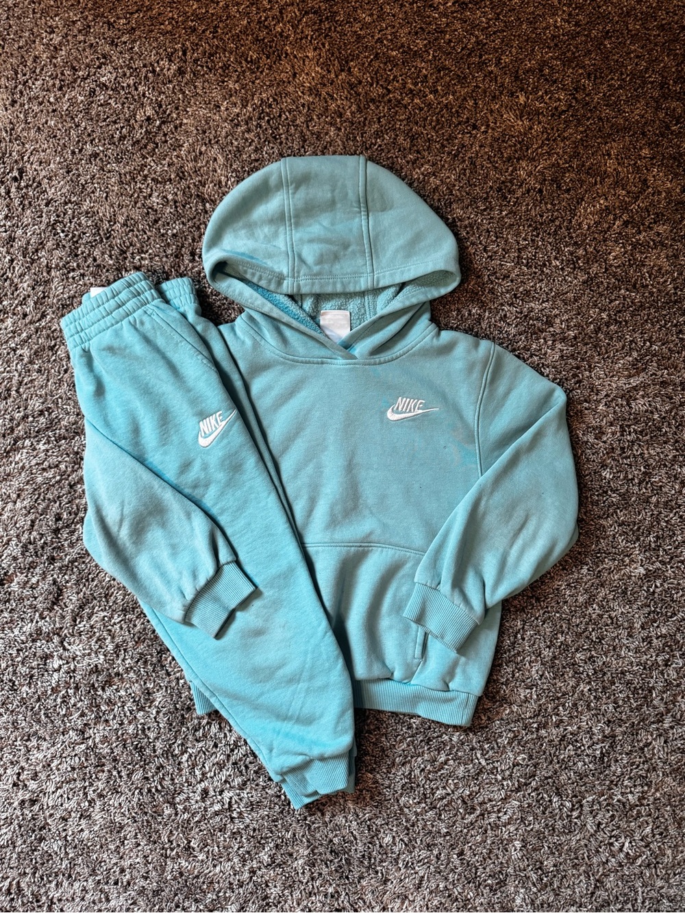 Nike Kids Teal Blue Hoodie & Joggers Set